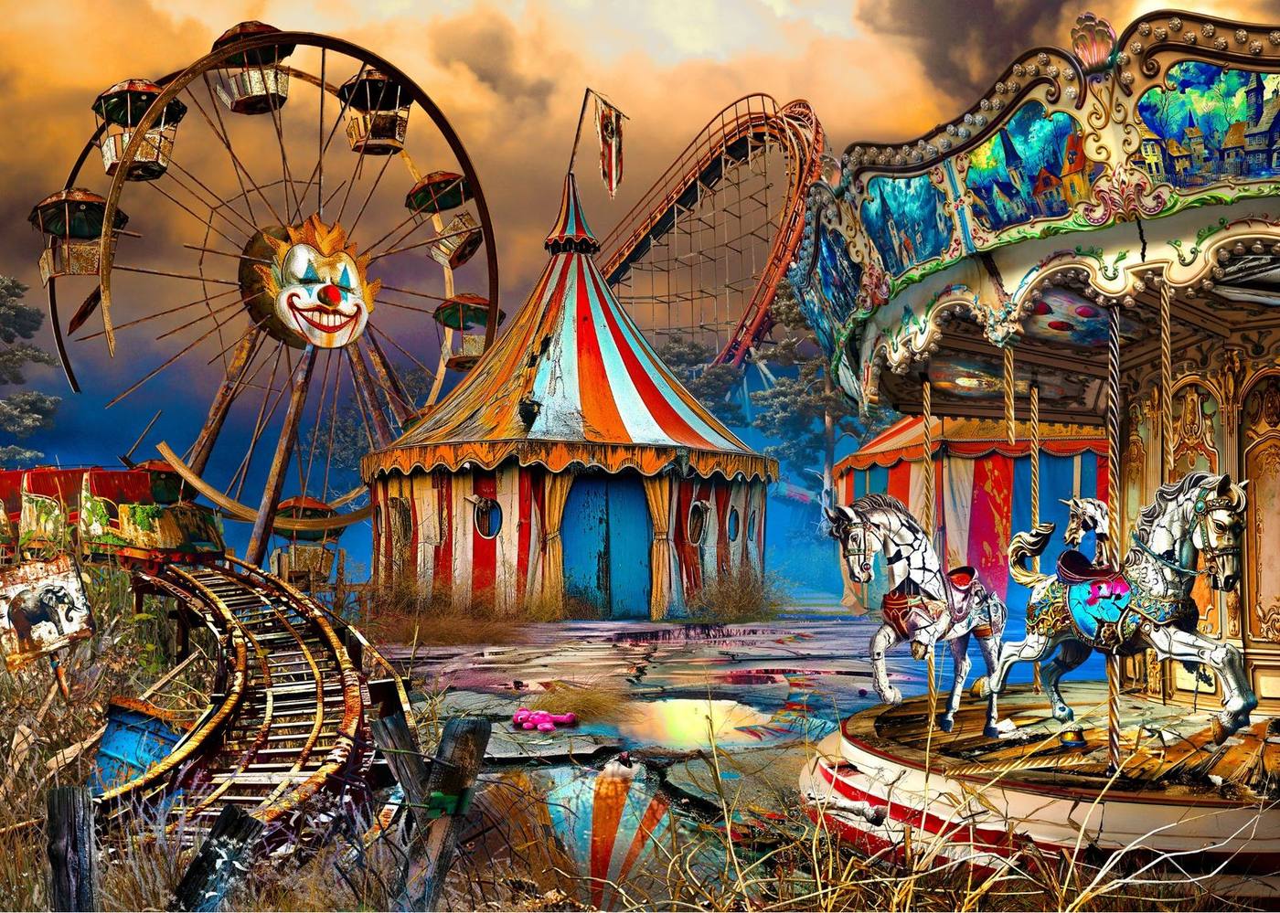Haunted Carnival · original front artwork