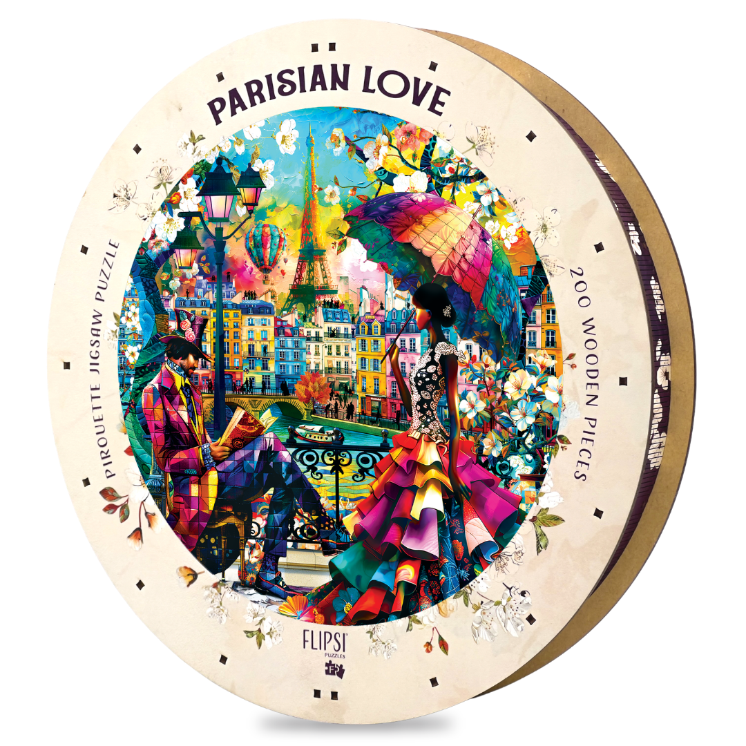 Parisian Love Pirouette Wooden Puzzle