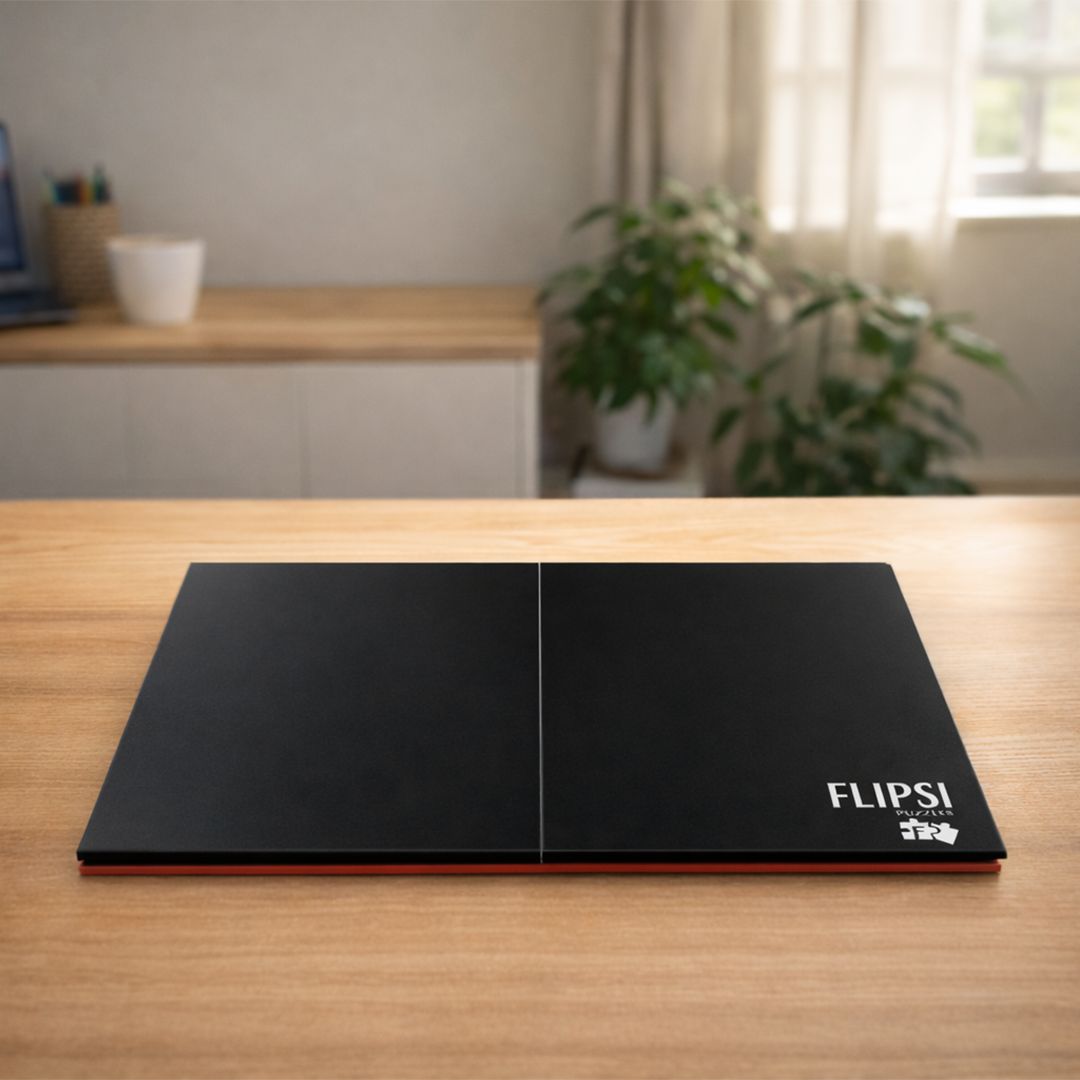 Flipsi Board being used to flip a puzzle