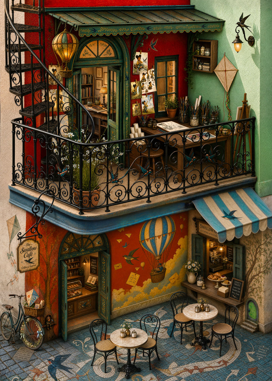 Swallow Cafe Flipsi Puzzle front artwork