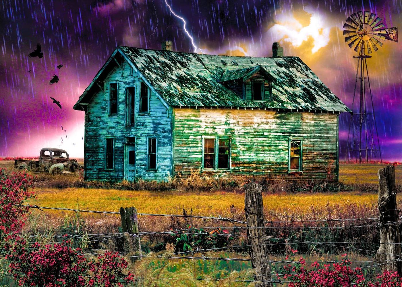 Haunted Farmhouse &middot; original front artwork
