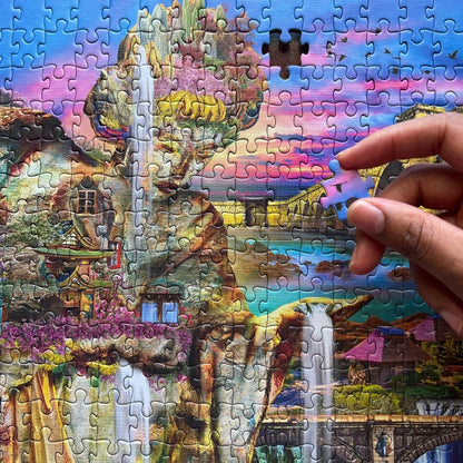 FLIPSI COMPLETE: Enchanted Falls Puzzle | Flipsi Board Included - Flipsi Puzzles