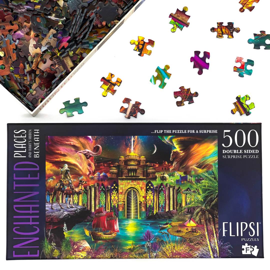 PRE-ORDER FLIPSI PLUS: All Three Enchanted Places & Flipsi Board - Flipsi Puzzles
