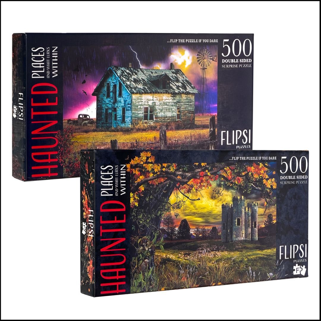 TWIN PACK: Haunted Farmhouse|Castle - Flipsi Puzzles